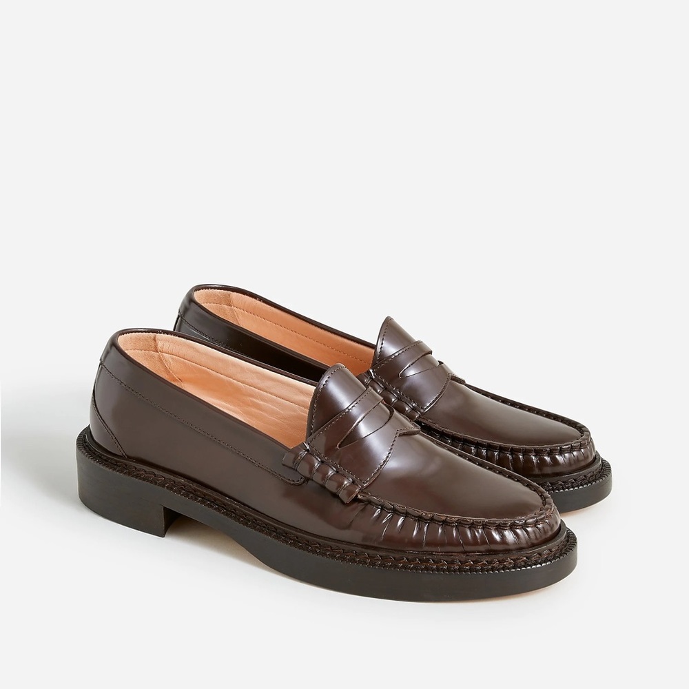 Jcrew Rowan penny loafers in leather size 6